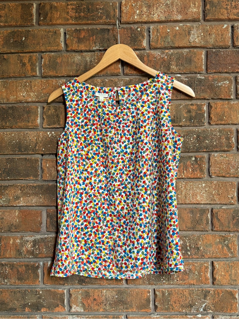 Talbots Sleeveless Multi-Color Leaf Print Camisole 🍁